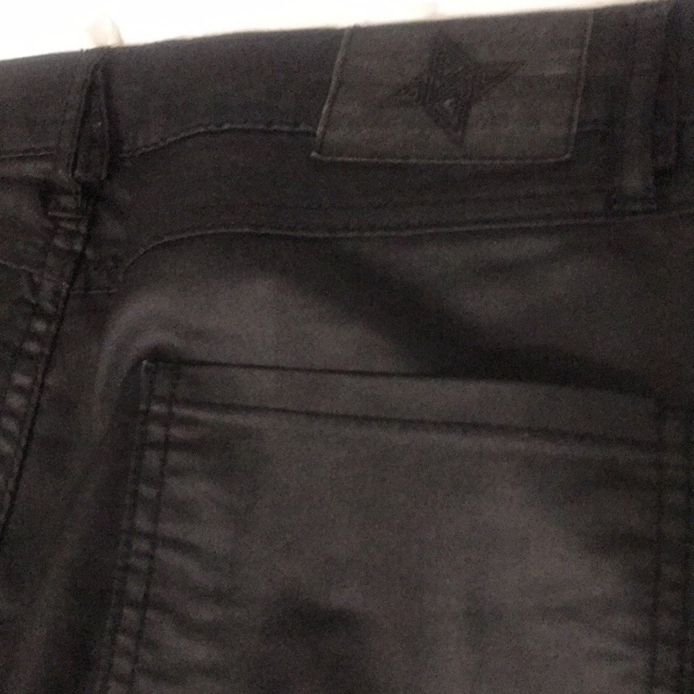 BCBGENERATION Black Night Wax Coated slim fit jeans size 28, like new! - Picture 9 of 10